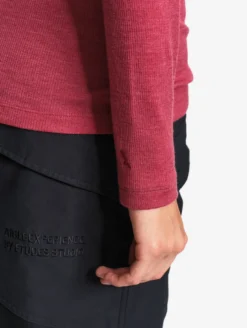 T-shirt ThermoPack™ en laine mérinos et tencel thermo-régulateur - Rouge