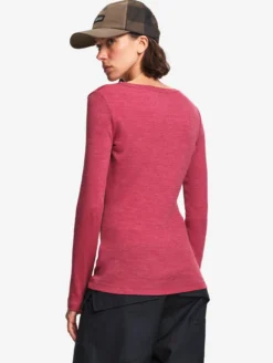 T-shirt ThermoPack™ en laine mérinos et tencel thermo-régulateur - Rouge