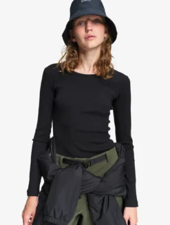 T-shirt ThermoPack™ en laine mérinos et tencel thermo-régulateur - Noir