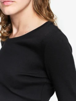 T-shirt ThermoPack™ en laine mérinos et tencel thermo-régulateur - Noir