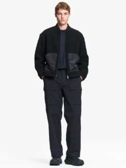 Veste bomber en sherpa - Noir