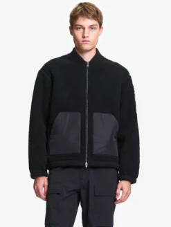 Veste bomber en sherpa - Noir