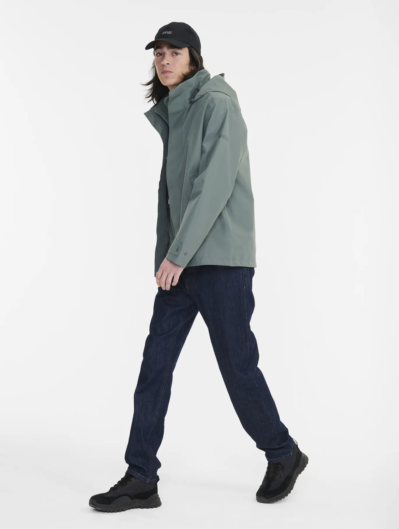 Veste courte GORE-TEX® avec capuche amovible - Vert