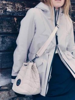 Veste de ski GORE-TEX® 3 couches à capuche - Beige