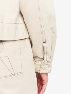 Veste de travail en sergé léger - Beige