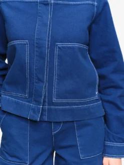 Veste de travail en sergé léger - Bleu