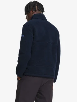 Veste en sherpa contrecollé - Bleu