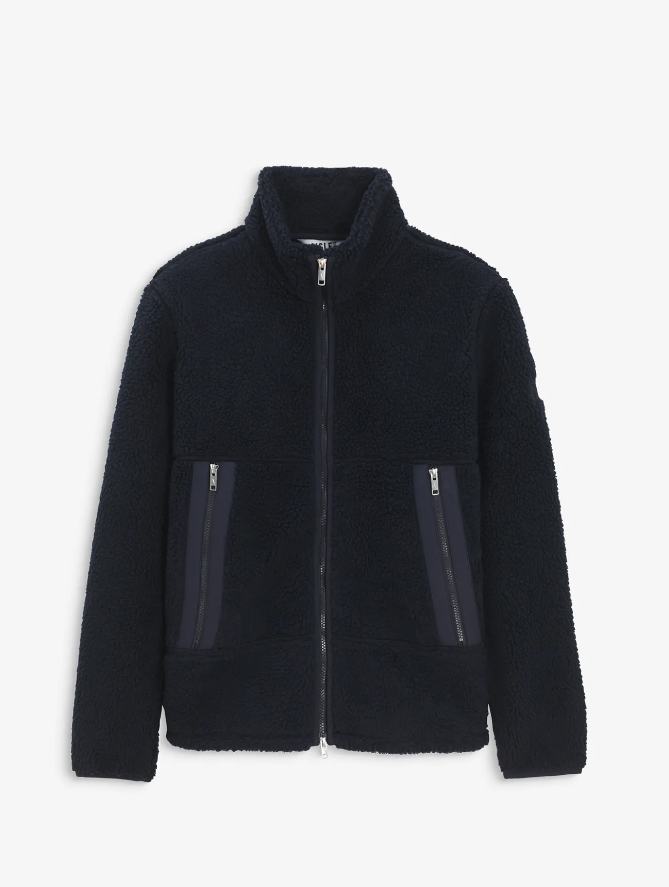 Veste en sherpa contrecollé - Bleu