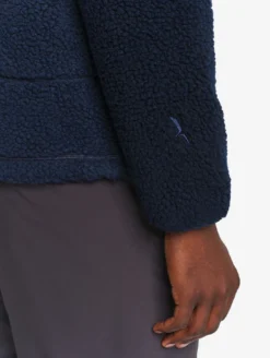 Veste en sherpa contrecollé - Bleu
