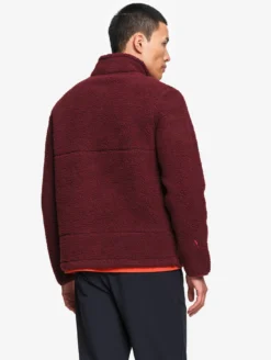 Veste en sherpa contrecollé - Bordeaux