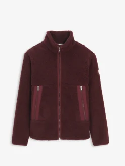 Veste en sherpa contrecollé - Bordeaux