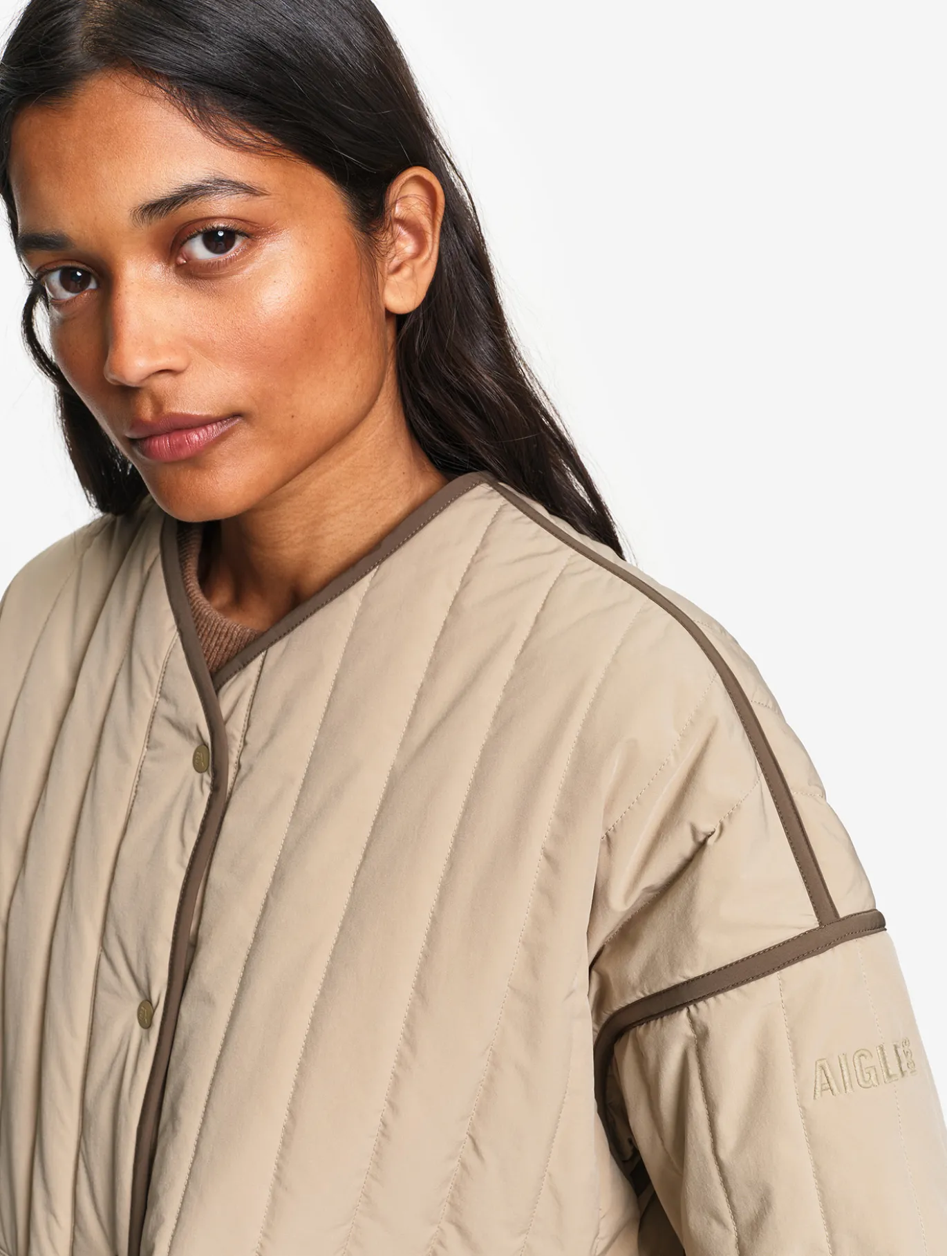 Veste Repreve® matelassée légère et déperlante - Beige