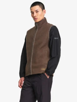 Veste sans manches en laine mélangée T-KIT™ - Marron