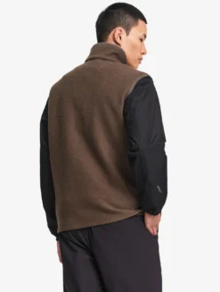 Veste sans manches en laine mélangée T-KIT™ - Marron