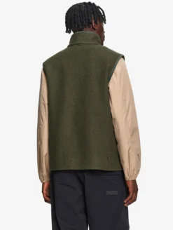 Veste sans manches en laine mélangée T-KIT™ - Kaki