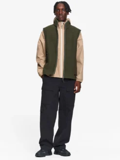 Veste sans manches en laine mélangée T-KIT™ - Kaki