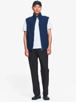 Veste sans manches en laine mélangée T-KIT™ - Bleu