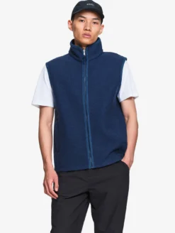 Veste sans manches en laine mélangée T-KIT™ - Bleu