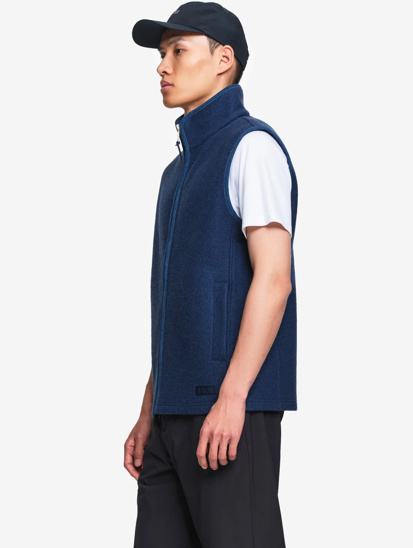 Veste sans manches en laine mélangée T-KIT™ - Bleu