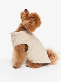 Veste sherpa pour chien - Beige