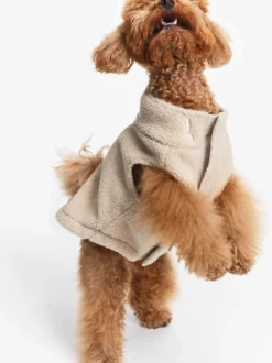 Veste sherpa pour chien - Beige