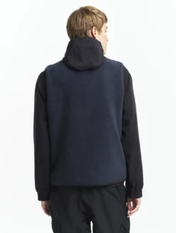 Veste sherpa sans manches réversible T-KIT - Bleu