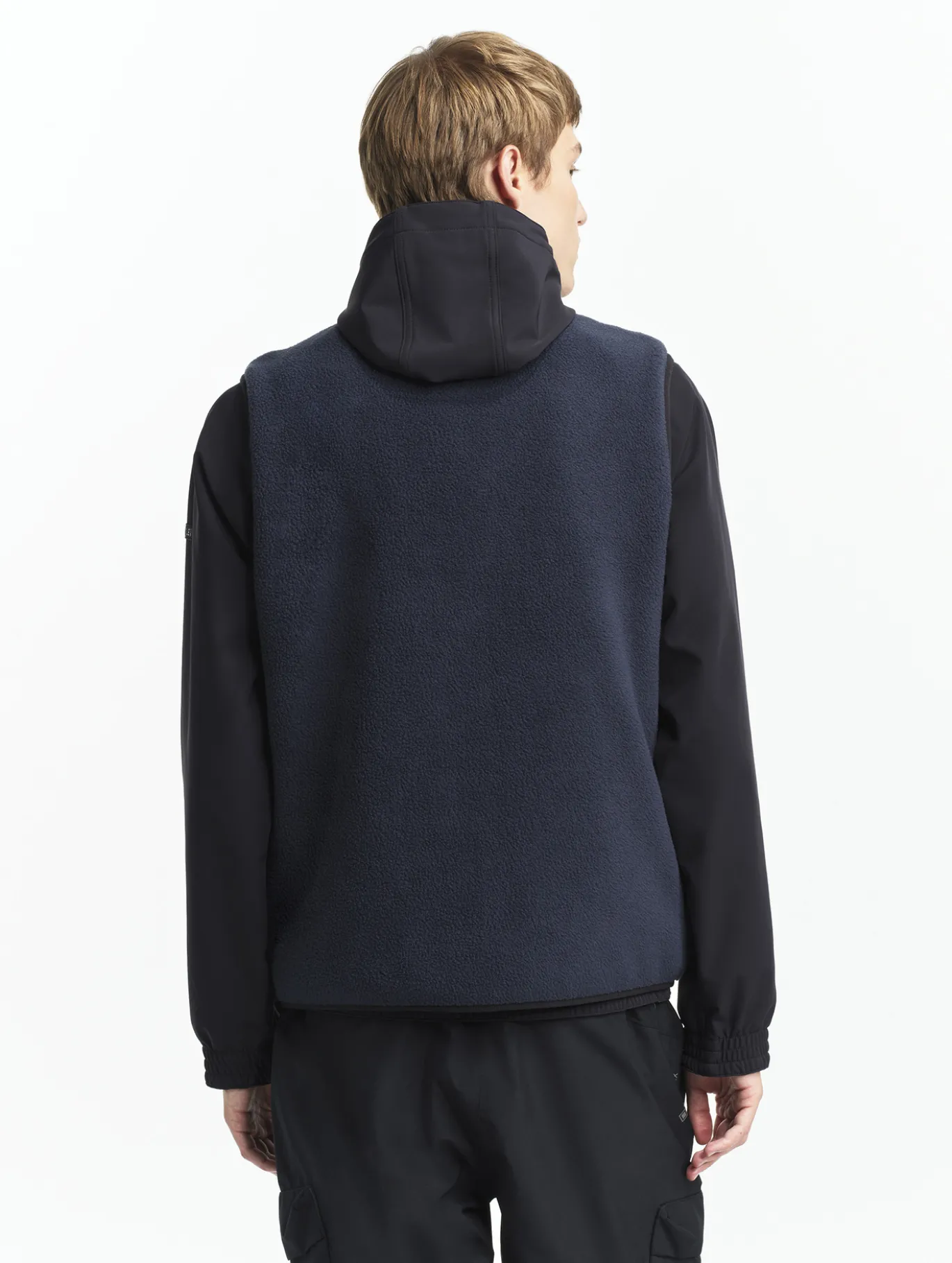 Veste sherpa sans manches réversible T-KIT - Bleu