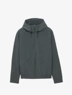 Veste zippée softshell à capuche coupe-vent - Gris